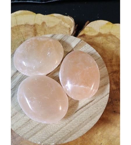 1 Each Oval Shape Peach Palmstone