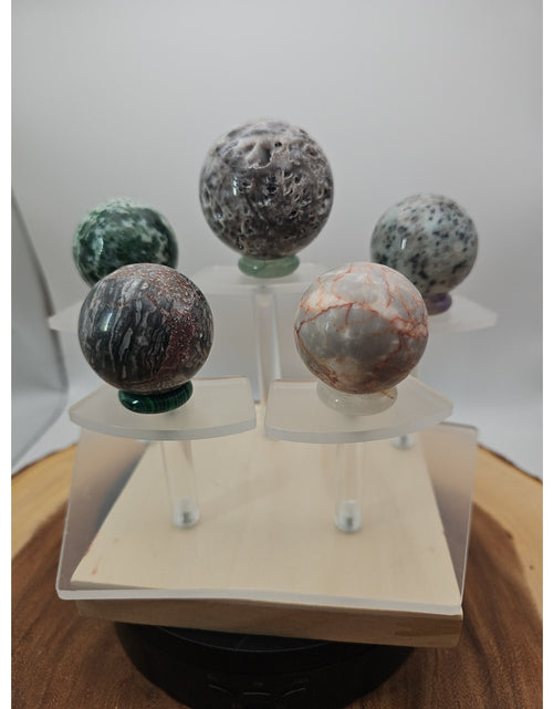 Load image into Gallery viewer, Ocean Jasper Sphere W/stand
