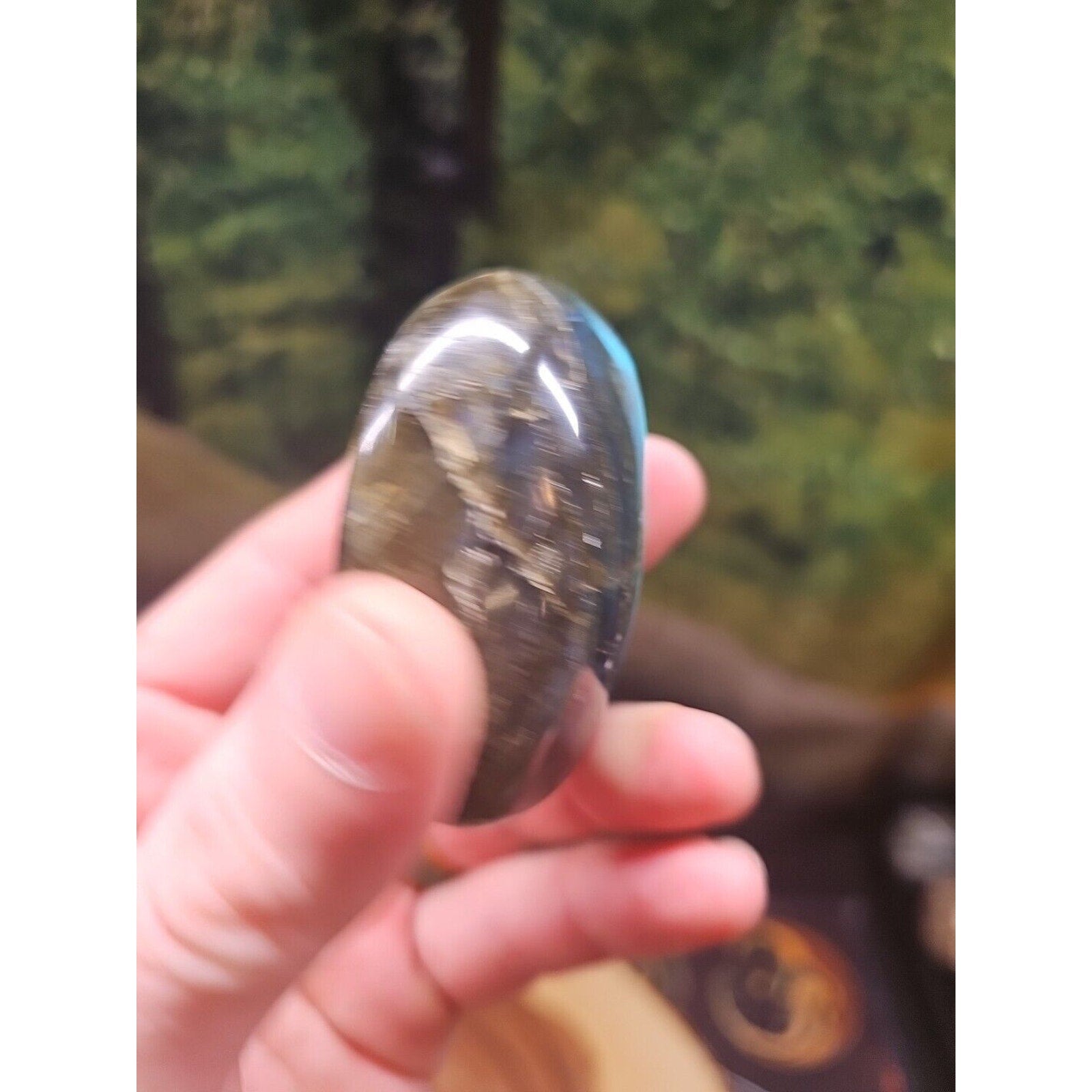 Labradorite Plam Stone 117 Grams Healing