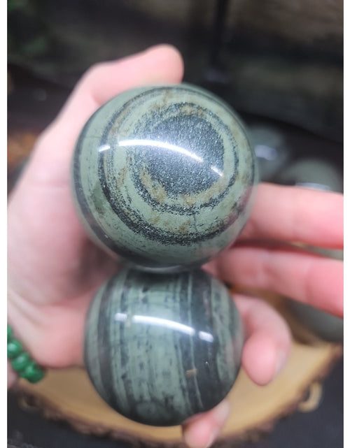 Load image into Gallery viewer, 1Pc Natural Medicine King Stone Jasper Crystal Sphere 60mm
