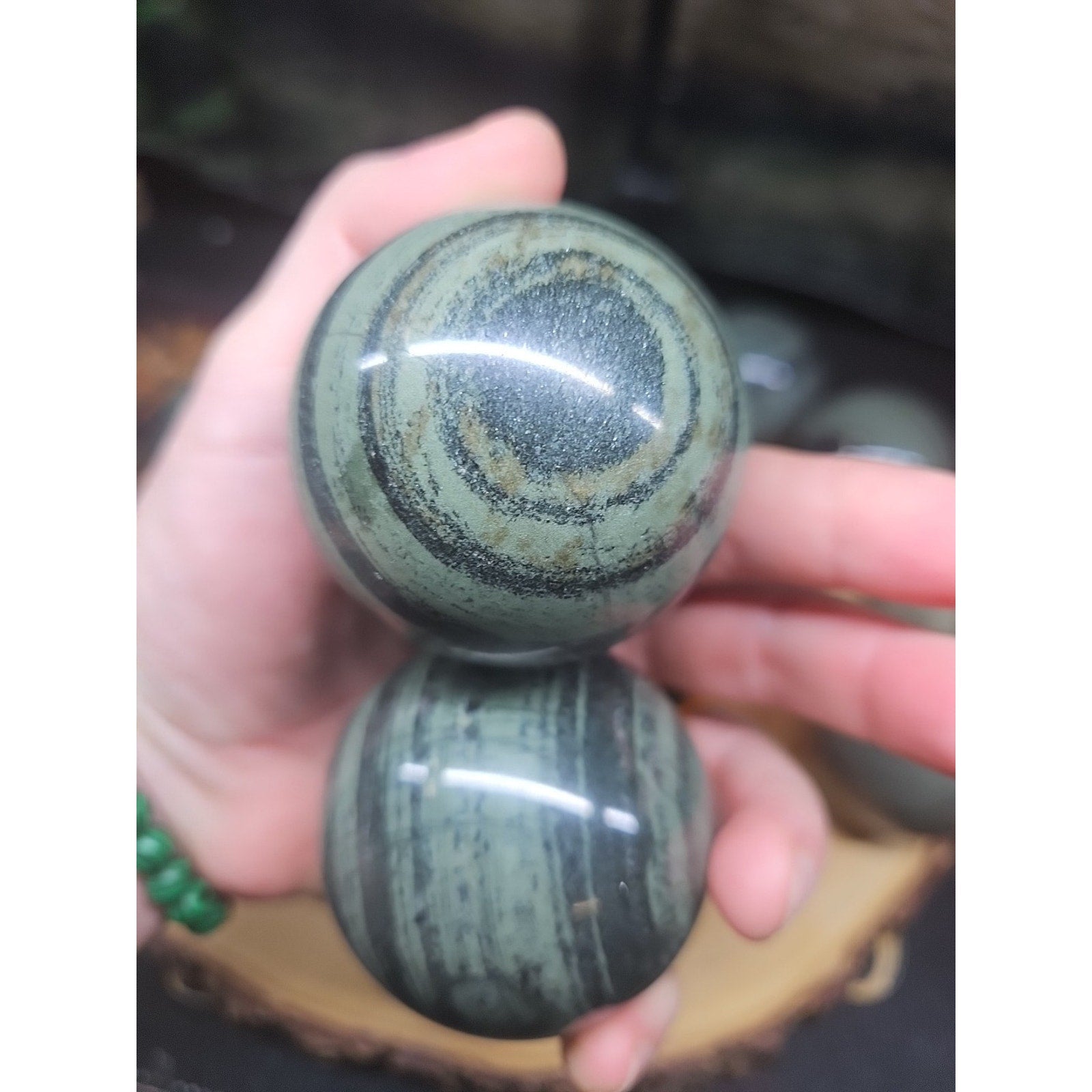 1Pc Natural Medicine King Stone Jasper Crystal Sphere 60mm