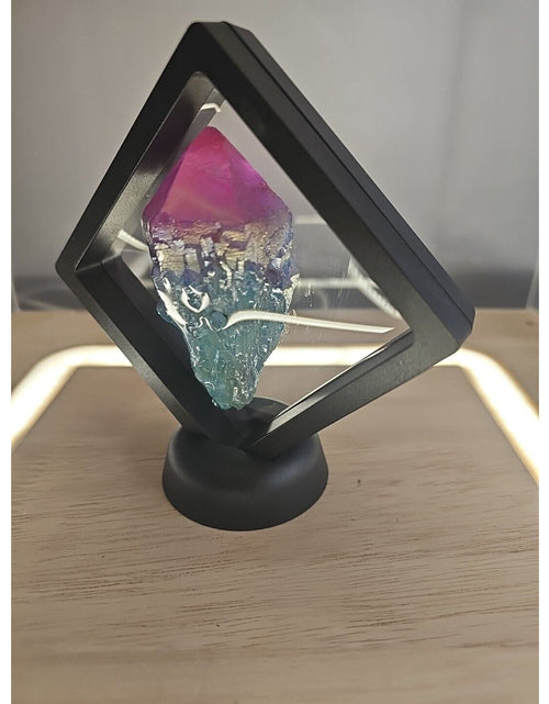 Load image into Gallery viewer, 121g 1ea Rainbow Aqua Aura Quartz Crystal Cluster Points Titanium Coating
