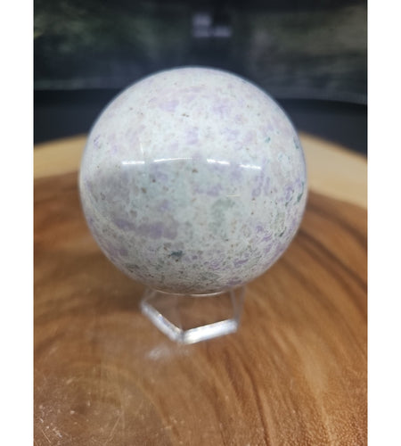 Natural Quartz Crystal Jasper Sphere Ball Polished 63mm &stand