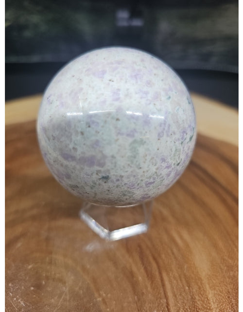 Load image into Gallery viewer, Natural Quartz Crystal Jasper Sphere Ball Polished 63mm &amp;stand
