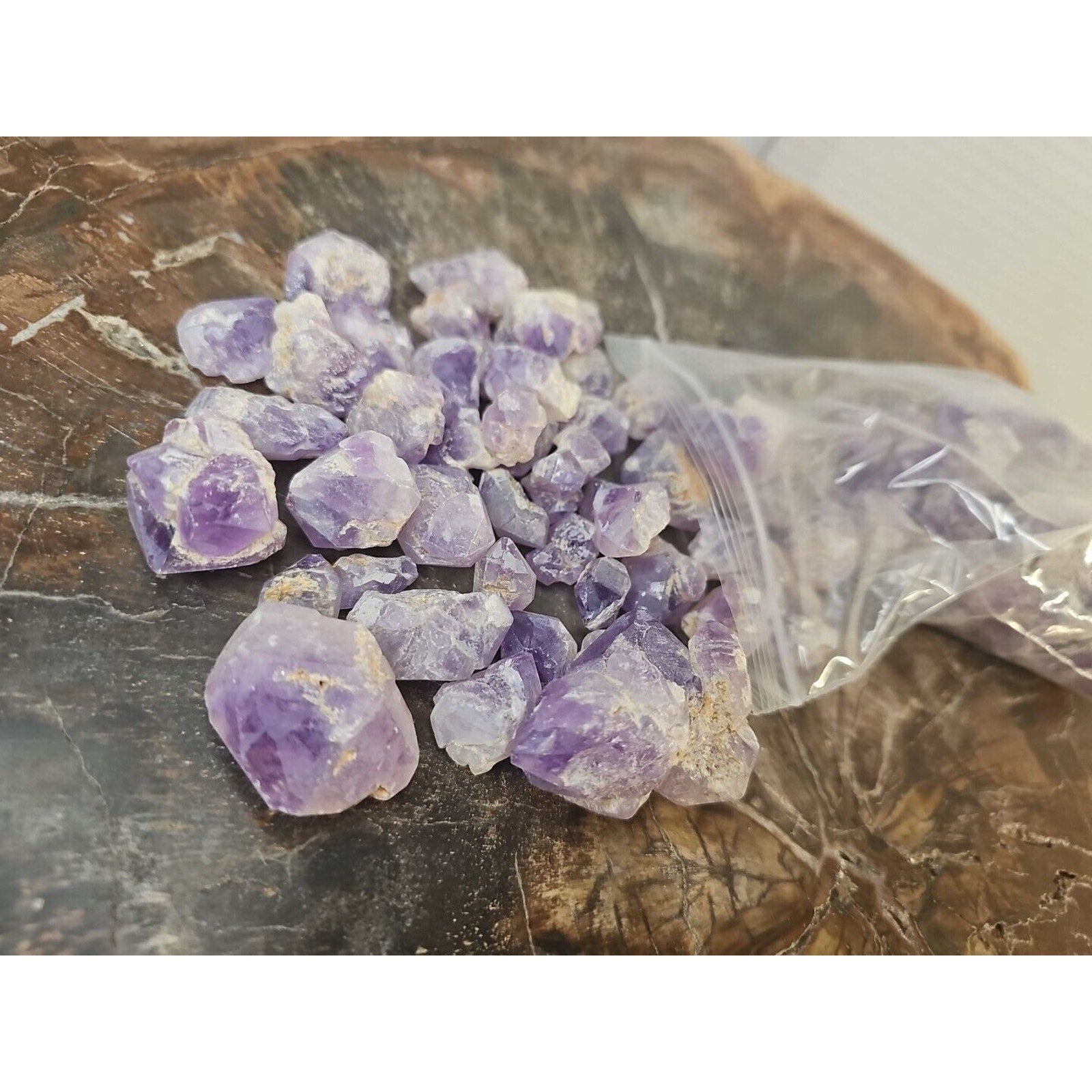 1LB Raw Natural Purple Amethyst Quartz Crystal Points Rough Stone Jewelry Stone