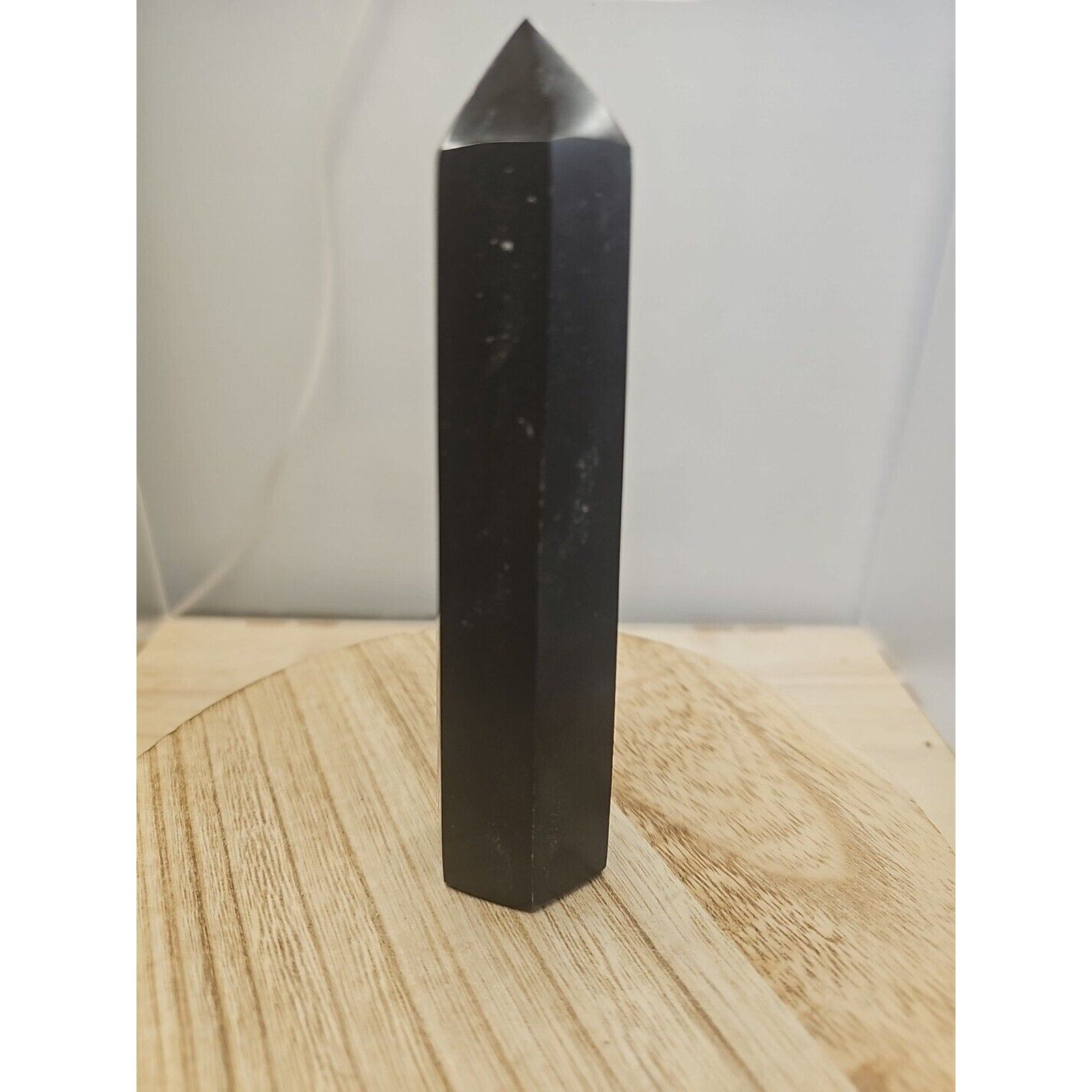 10oz-14oz 1each Natural Black Tourmaline Quartz Crystal Tower Polished Healing