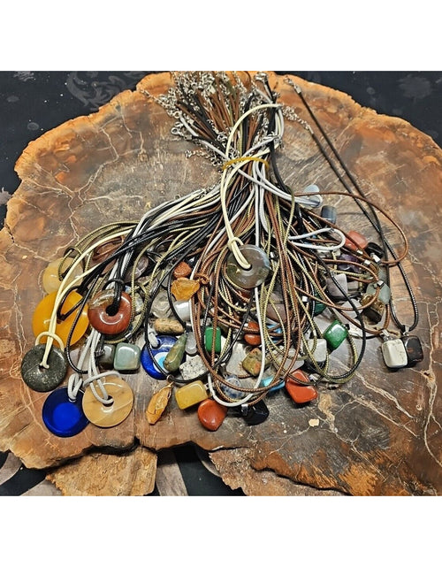 Load image into Gallery viewer, Huge Necklace Lot Wholesale About 50 -60 Pcs Natural Stone Reseller Lot
