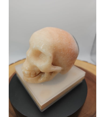 1.56 Natural sunstone Skull Crystal Carving Mixed Stones Healing