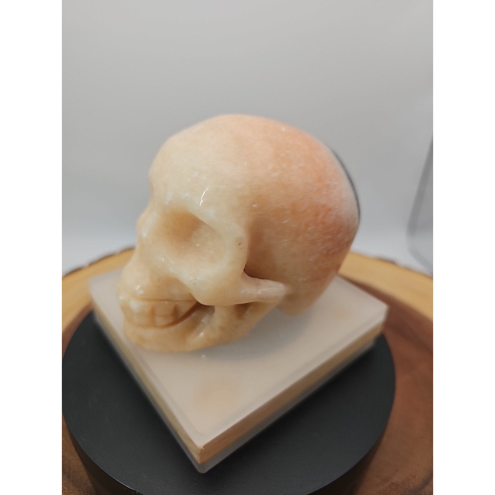 1.56 Natural sunstone Skull Crystal Carving Mixed Stones Healing
