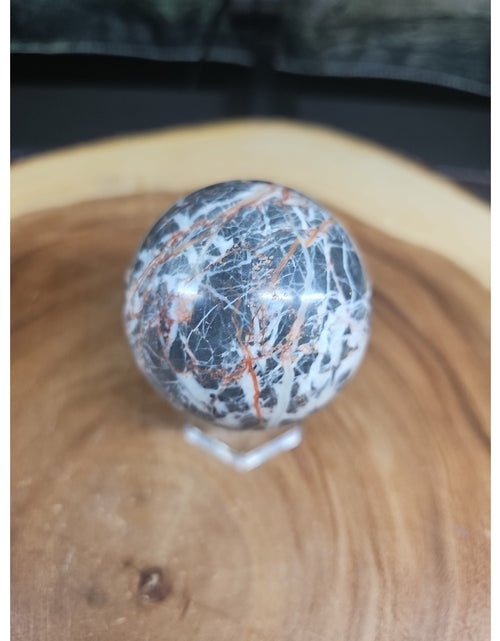 Load image into Gallery viewer, Natural Quartz Crystal Jasper Sphere Ball Polished 50-60mm &amp;stand
