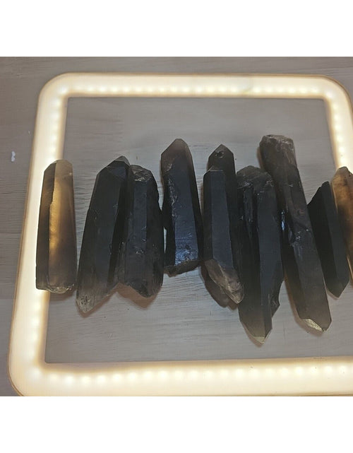 Load image into Gallery viewer, 6Pcs Natural Dark Smokey Quartz Crystal Points Rough Stone Wholesale Lot
