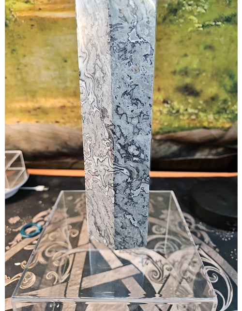 Load image into Gallery viewer, 7.05lb 12in Tall Crazy Lace Jasper Crystal Point Tower Healing
