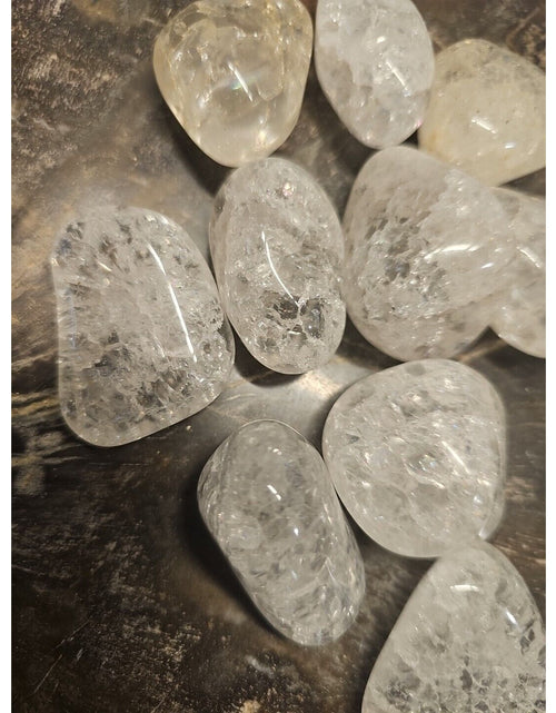 Load image into Gallery viewer, 5 Pack Crackel Quartz Tumbled Stones:
