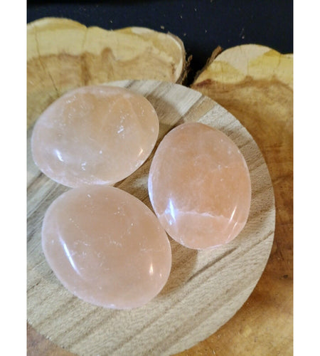 1 Each Oval Shape Peach Palmstone