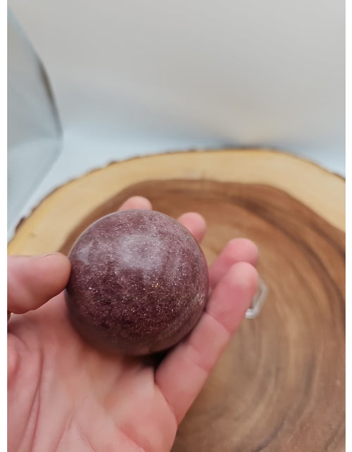 Load image into Gallery viewer, Strawberry Quartz Crystal Sphere 260g 55mm
