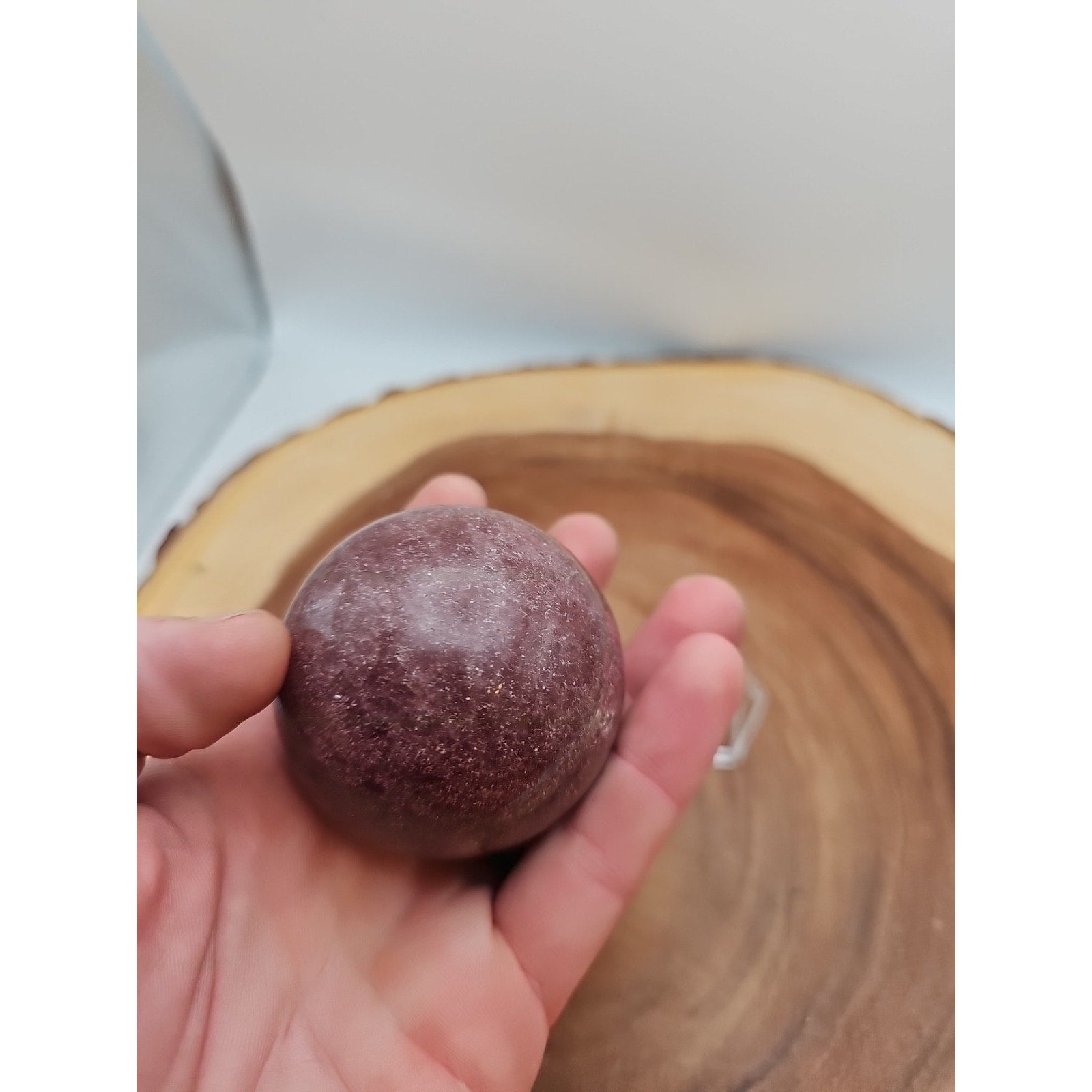 Strawberry Quartz Crystal Sphere 260g 55mm