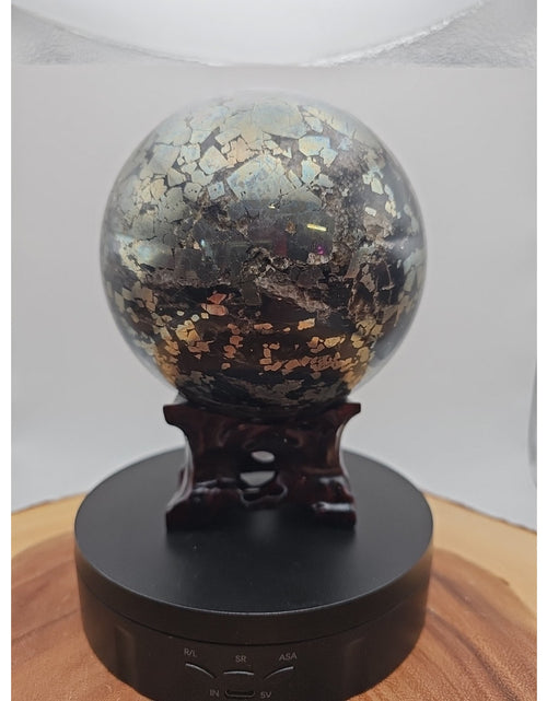 Load image into Gallery viewer, 7.37LB Natural chalcopyrite Quartz Magic Crystal Healing Ball Sphere Healing
