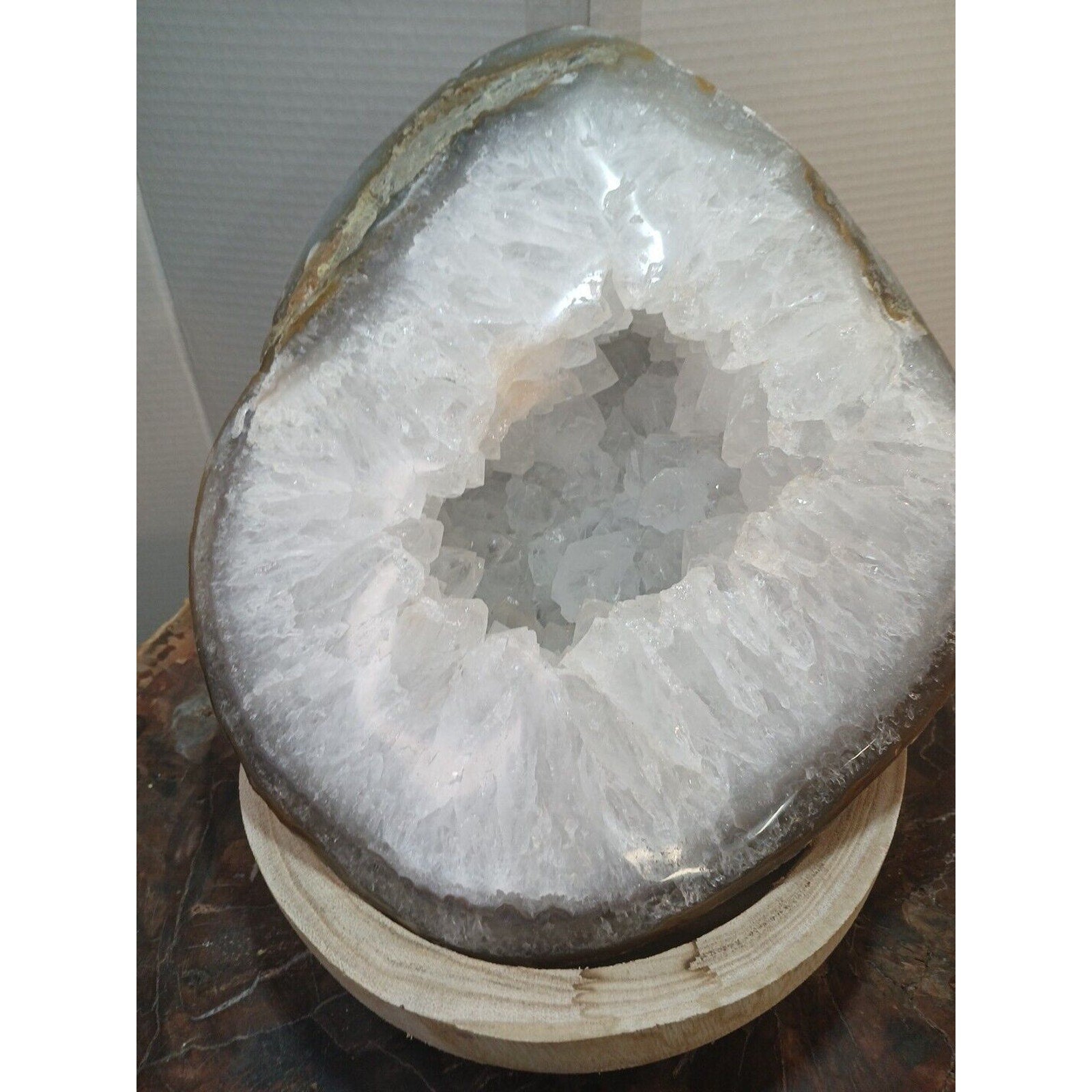 19.3LB Natural Agate geode Quartz Crystal Mineral specimen healing