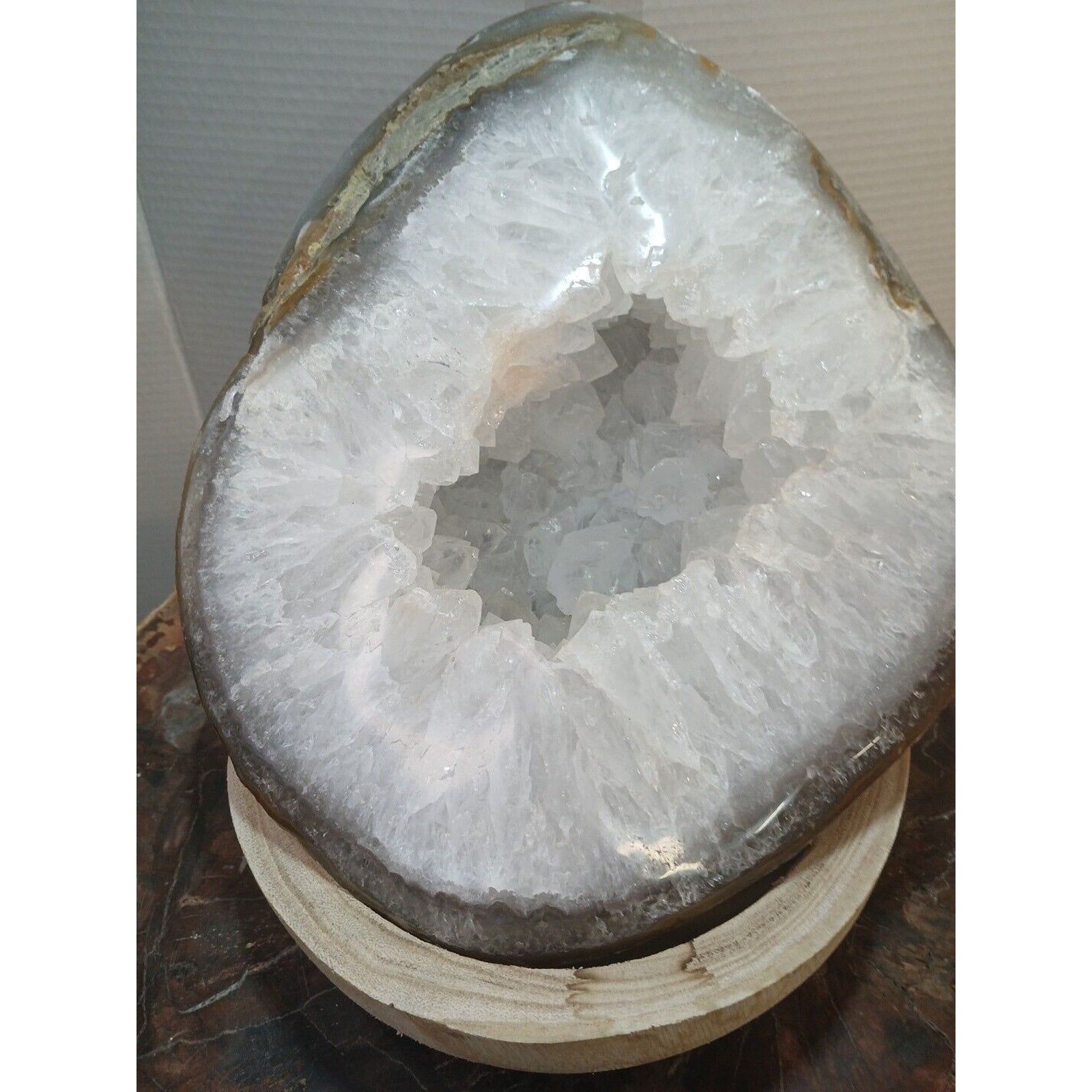 19.3LB Natural Agate geode Quartz Crystal Mineral specimen healing