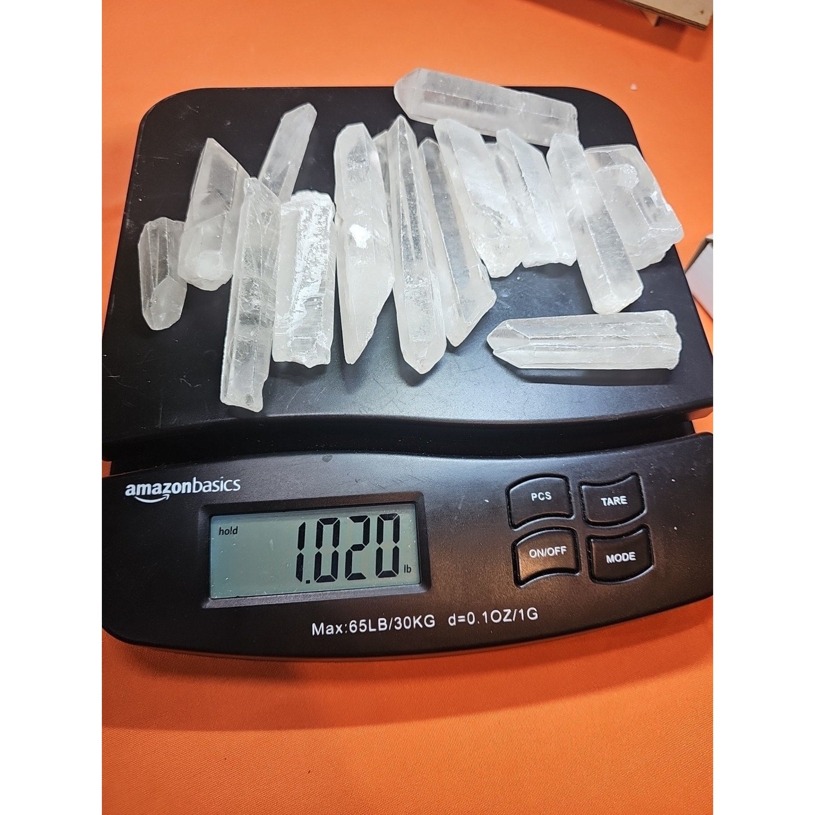1lb Natural Clear Quartz Crystal Points Original Stones Brazil