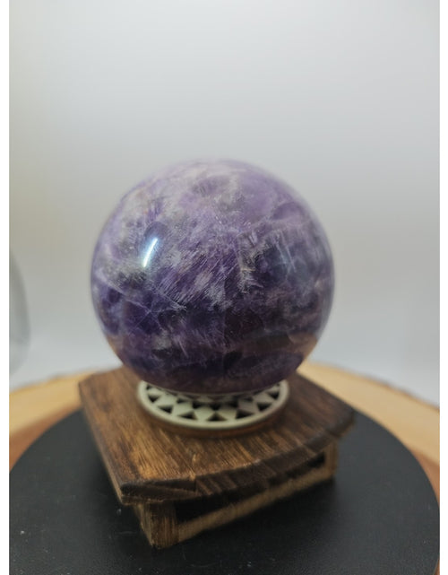 Load image into Gallery viewer, 1.27LB Natural Dream Amethyst Quartz Crystal Sphere Ball Healing
