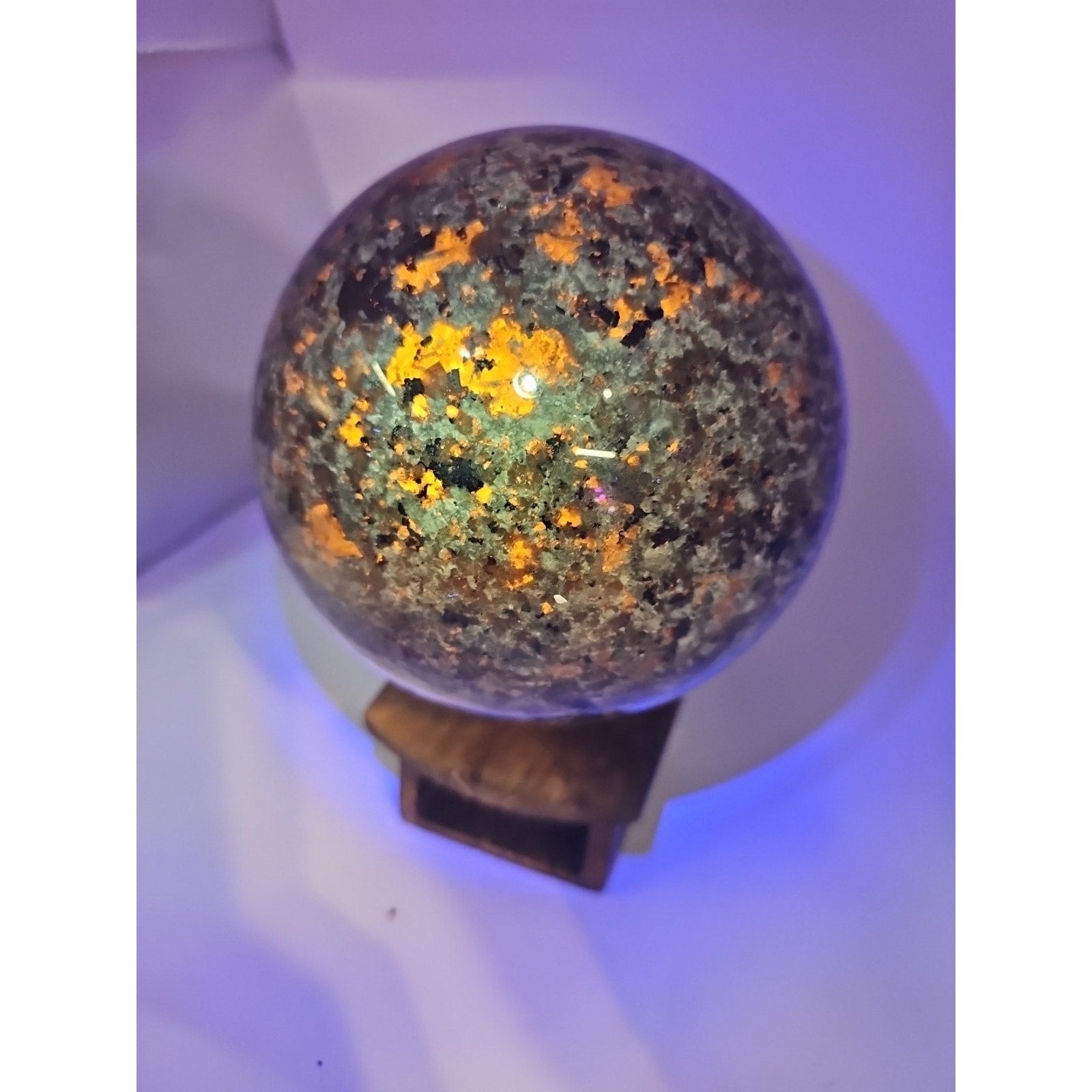 6.71LB Natural Volcano Quartz Sphere Crystal Ball Healing