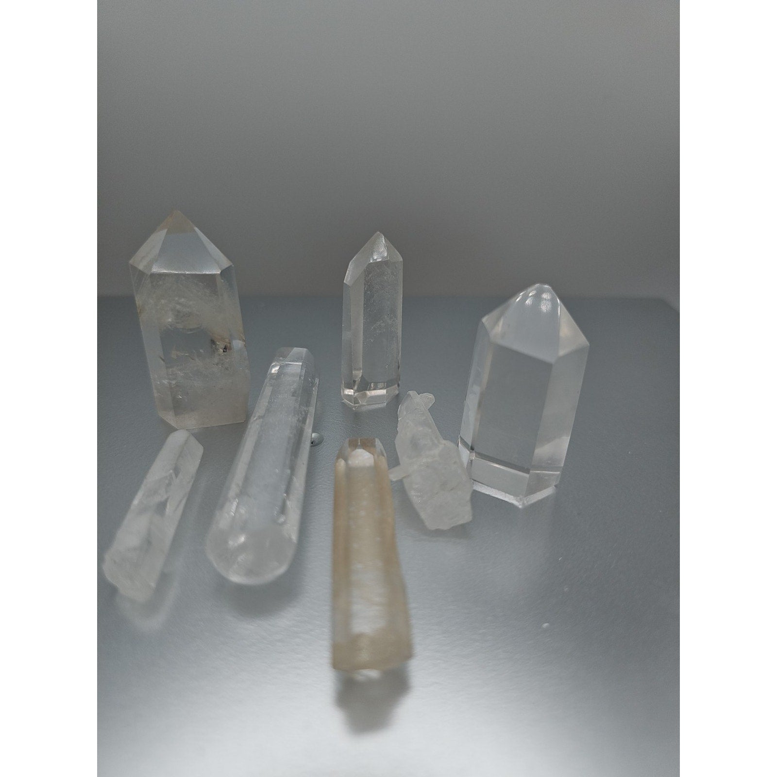White Quartz Crystals 7pcs