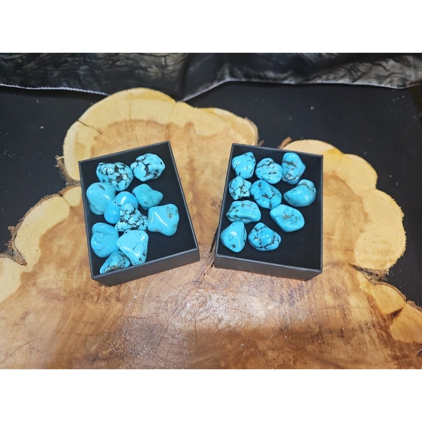 Turquoise Raw Polished Stone 76g-85g 10 Pcs