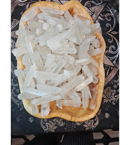 1lb Natural Clear Quartz Crystal Points Original Stones Brazil