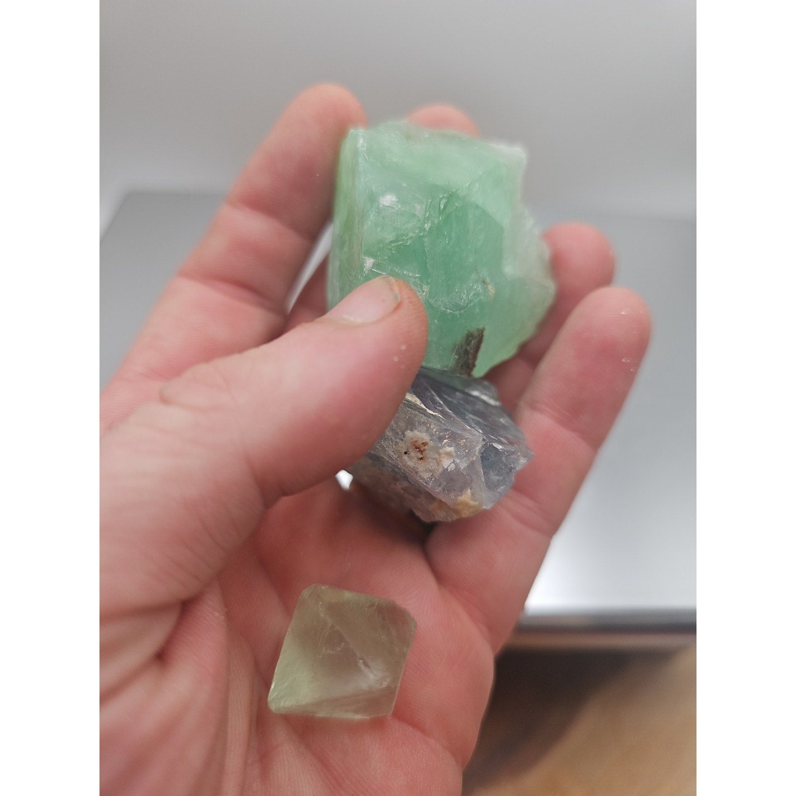 Flourite Specimens 3pcs .97oz