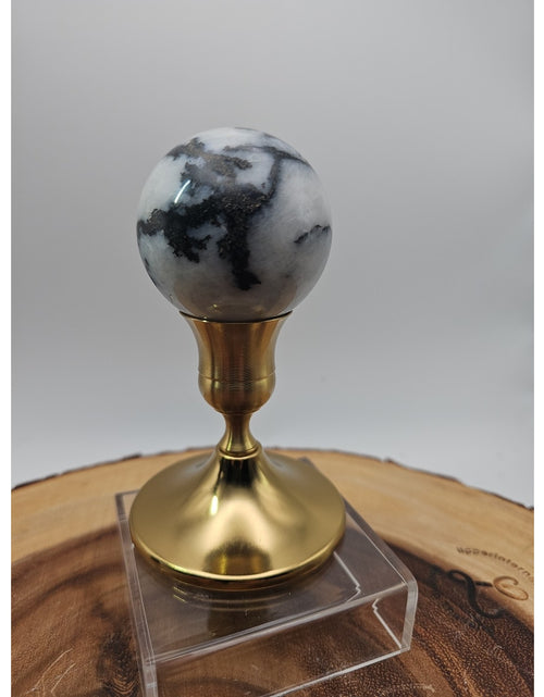 Load image into Gallery viewer, Tree Agate .53lb 53mm W/stand
