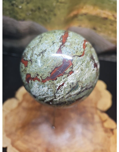 Load image into Gallery viewer, 4.18LB Natural dragon blood stone quartz sphere crystal ball reiki healing 1900g
