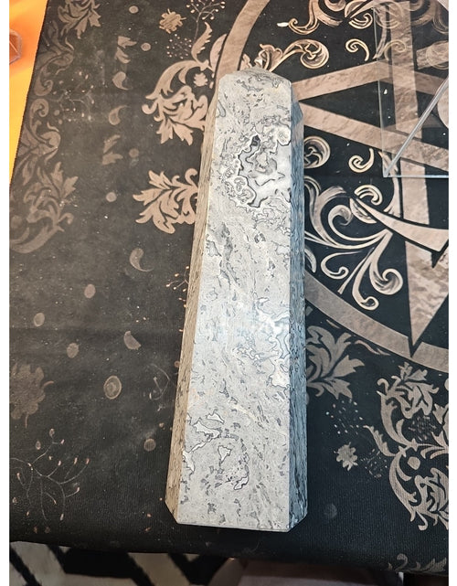 Load image into Gallery viewer, 7.05lb 12in Tall Crazy Lace Jasper Crystal Point Tower Healing
