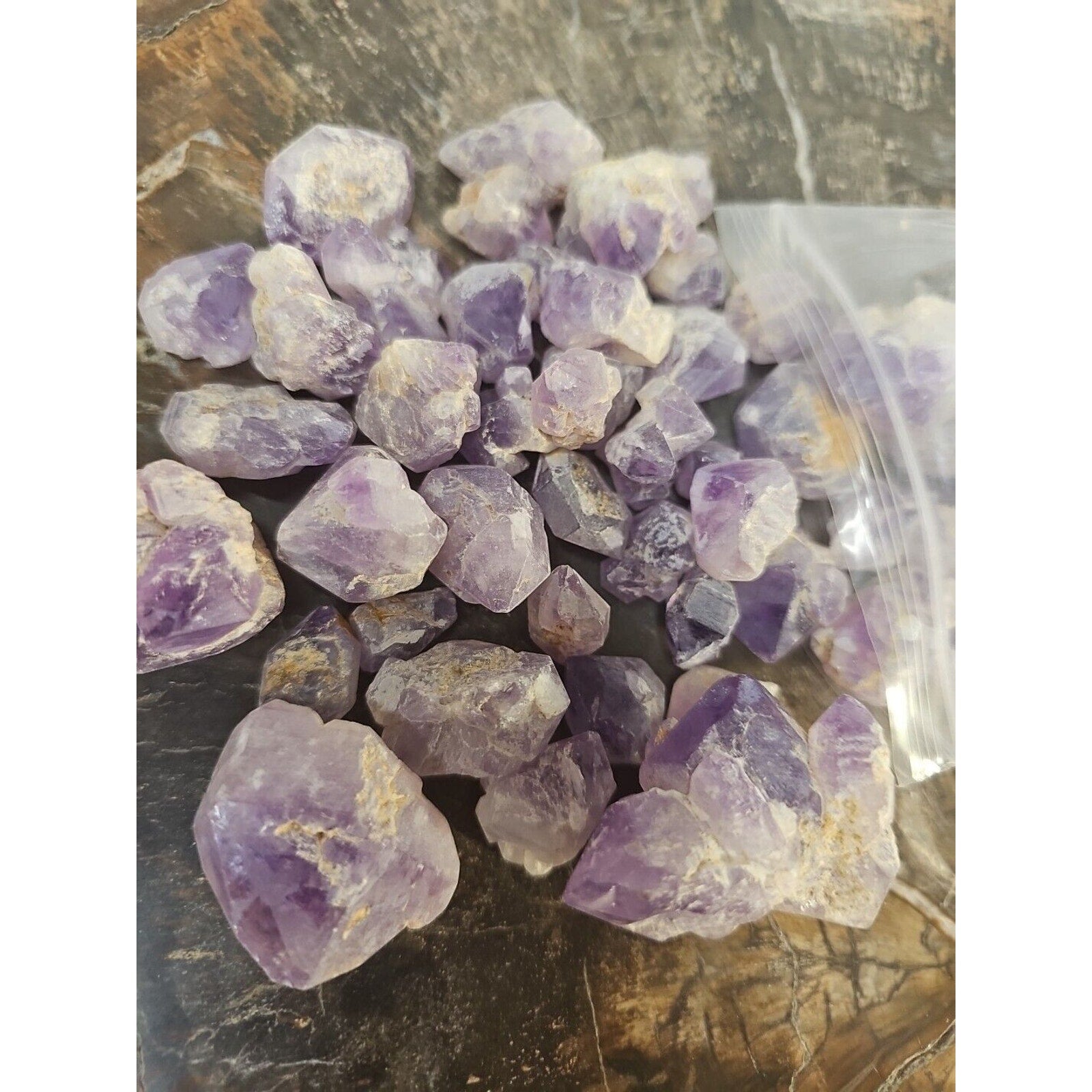 1LB Raw Natural Purple Amethyst Quartz Crystal Points Rough Stone Jewelry Stone