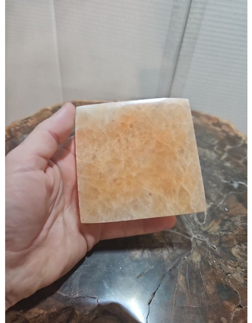 Load image into Gallery viewer, Peach Selenite Charging Base For Crystals No Led Only Base
