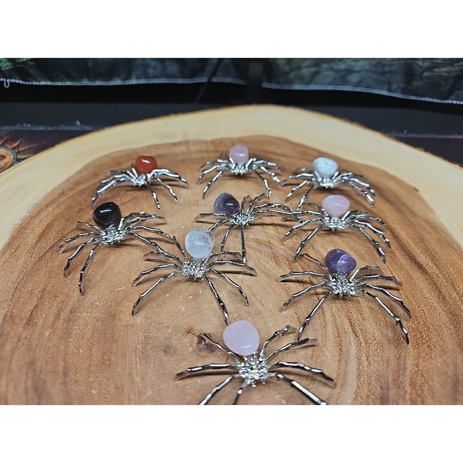 1 Spider Crystal Ramdom Crystal Stone