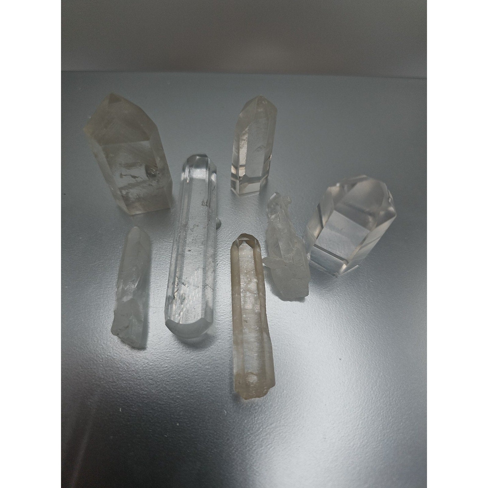 White Quartz Crystals 7pcs