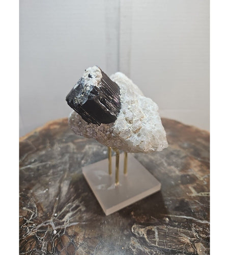 1.11LB TOP Natural Black Tourmaline Crystal Rough Mineral Healing Specimen