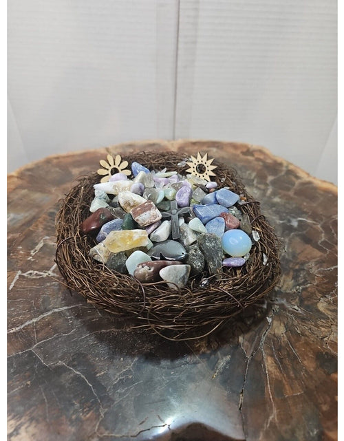 Load image into Gallery viewer, Tumbled Stones In Birds Nest 400g
