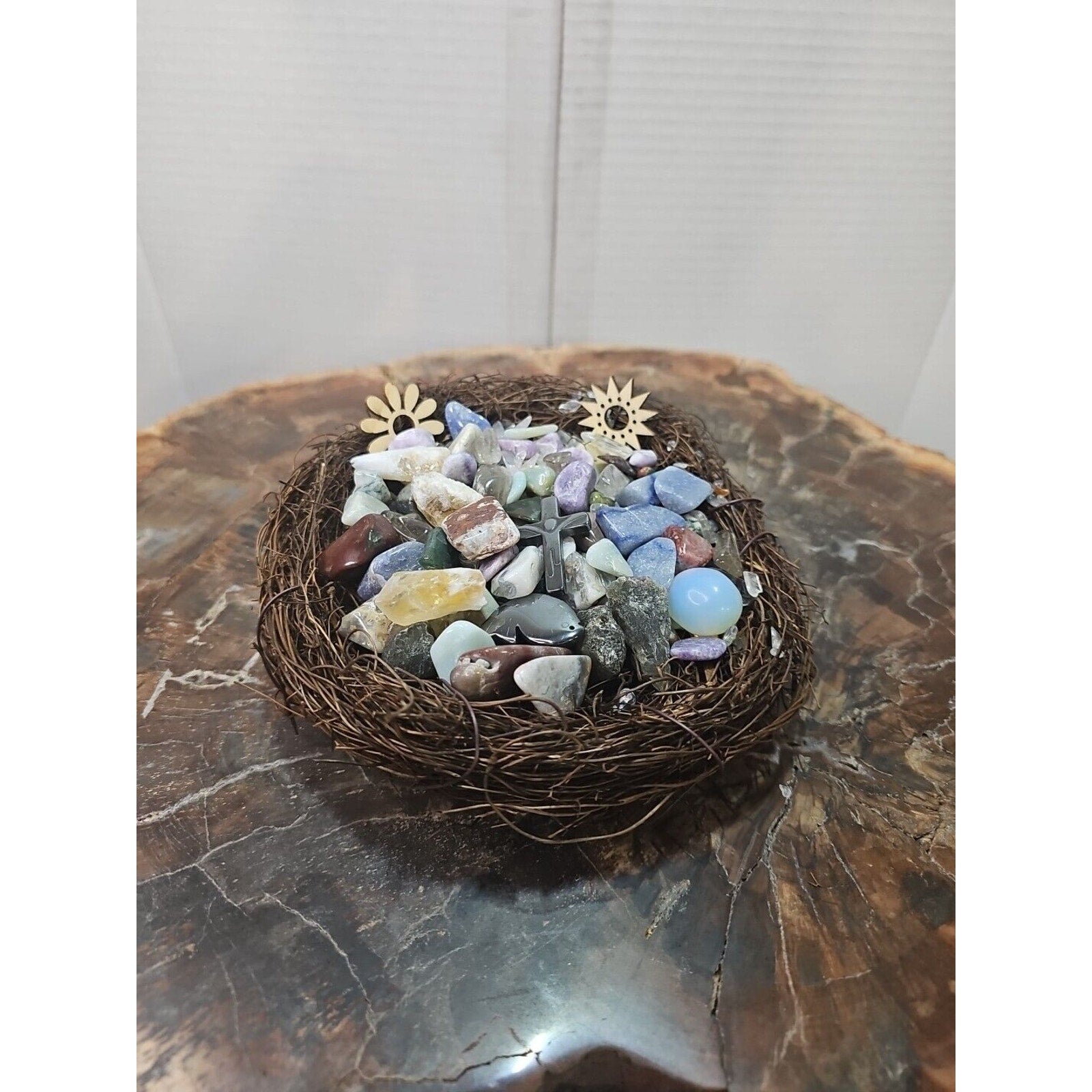 Tumbled Stones In Birds Nest 400g