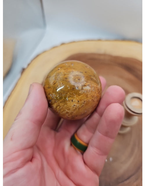 Load image into Gallery viewer, Ocean Jasper Sphere W/Stand 187g
