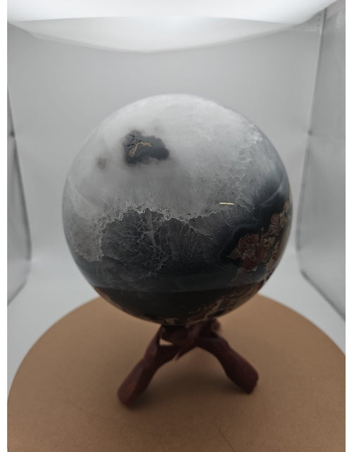 Load image into Gallery viewer, 12.1LB Natural volcano Agate Quartz sphere Crystal Ball Mineral specimen Healing
