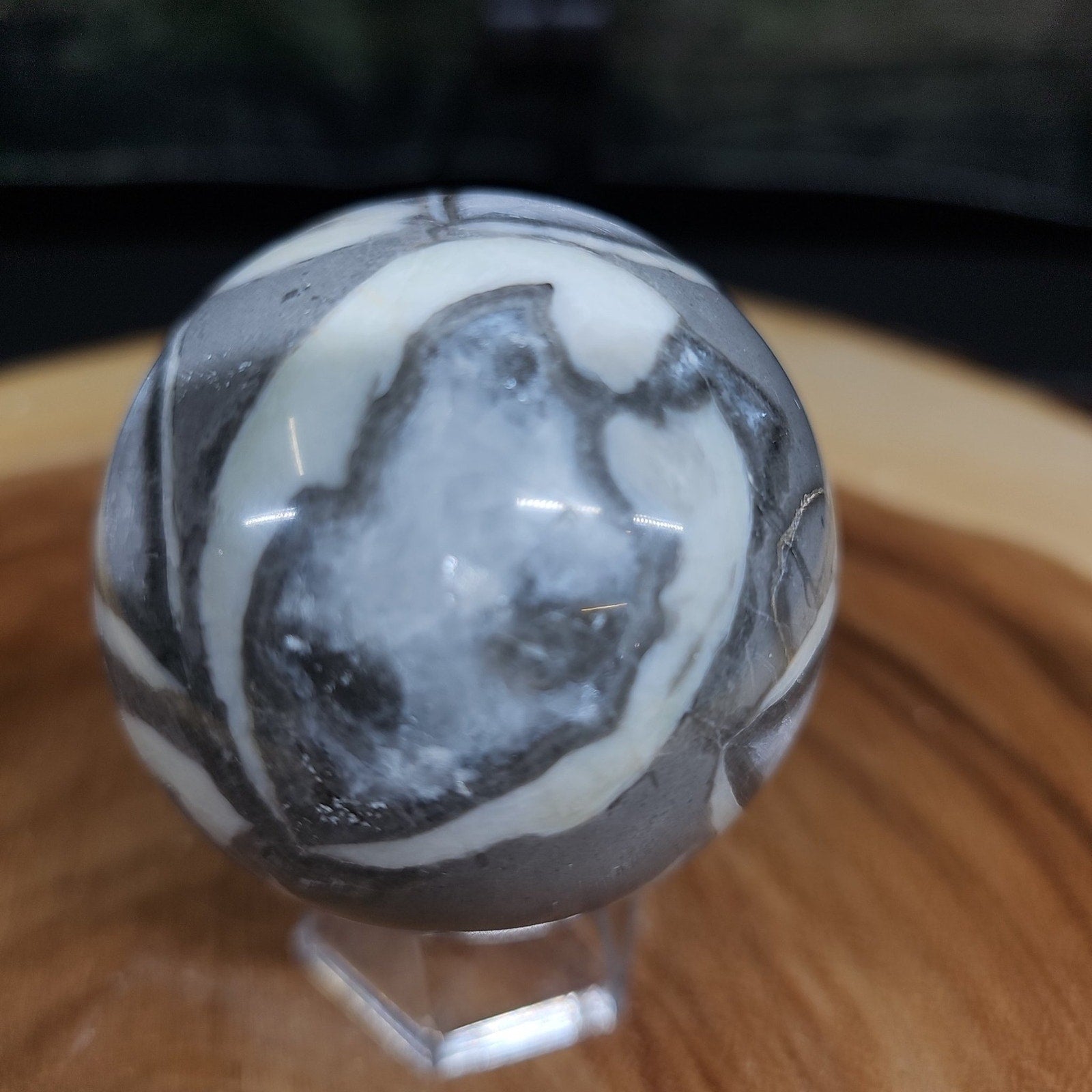 1000 Eye Ocean jasper quartz sphere