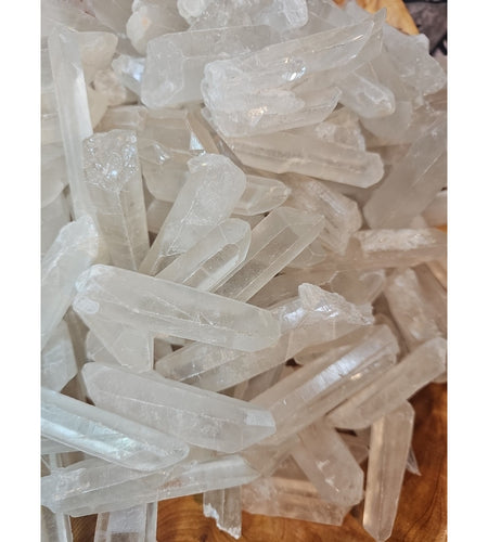 1lb Natural Clear Quartz Crystal Points Original Stones Brazil