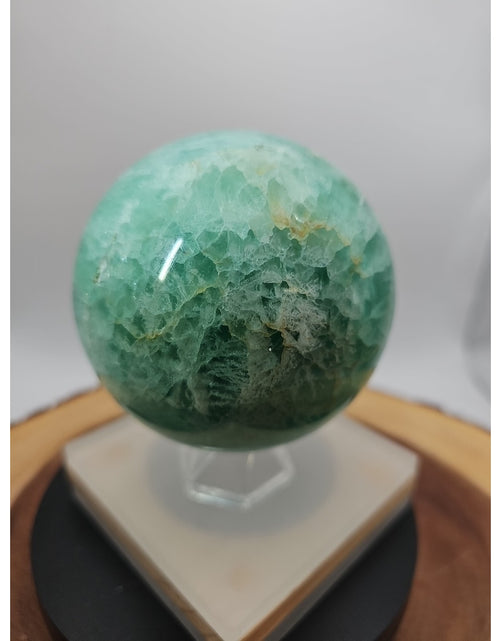 Load image into Gallery viewer, 2.80 Natural Rainbow Fluorite Quartz Crystal Sphere Ball Polished Healing

