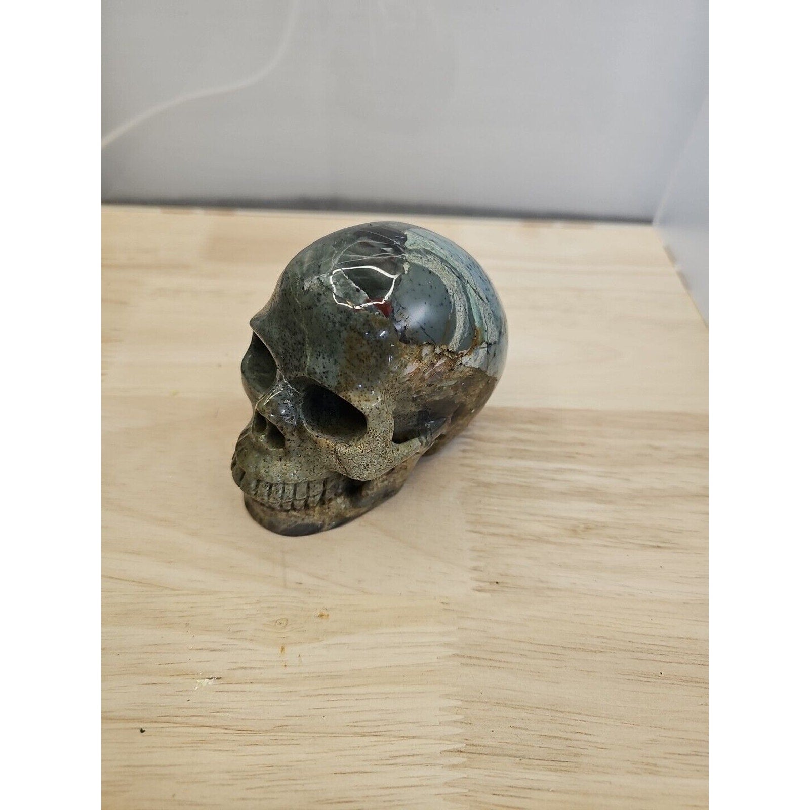 African Blood Skull Hand Carved. 1.56lb