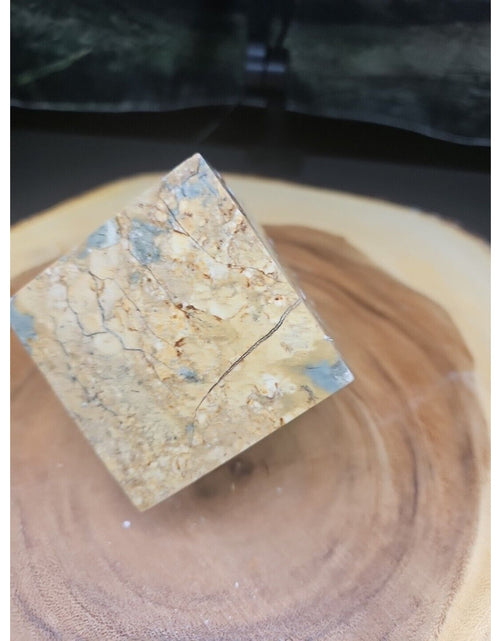 Load image into Gallery viewer, 2.24LB 1Pcs Natural Ocean Jasper Onyx Quartz Crystal Geode Square Heptahedron
