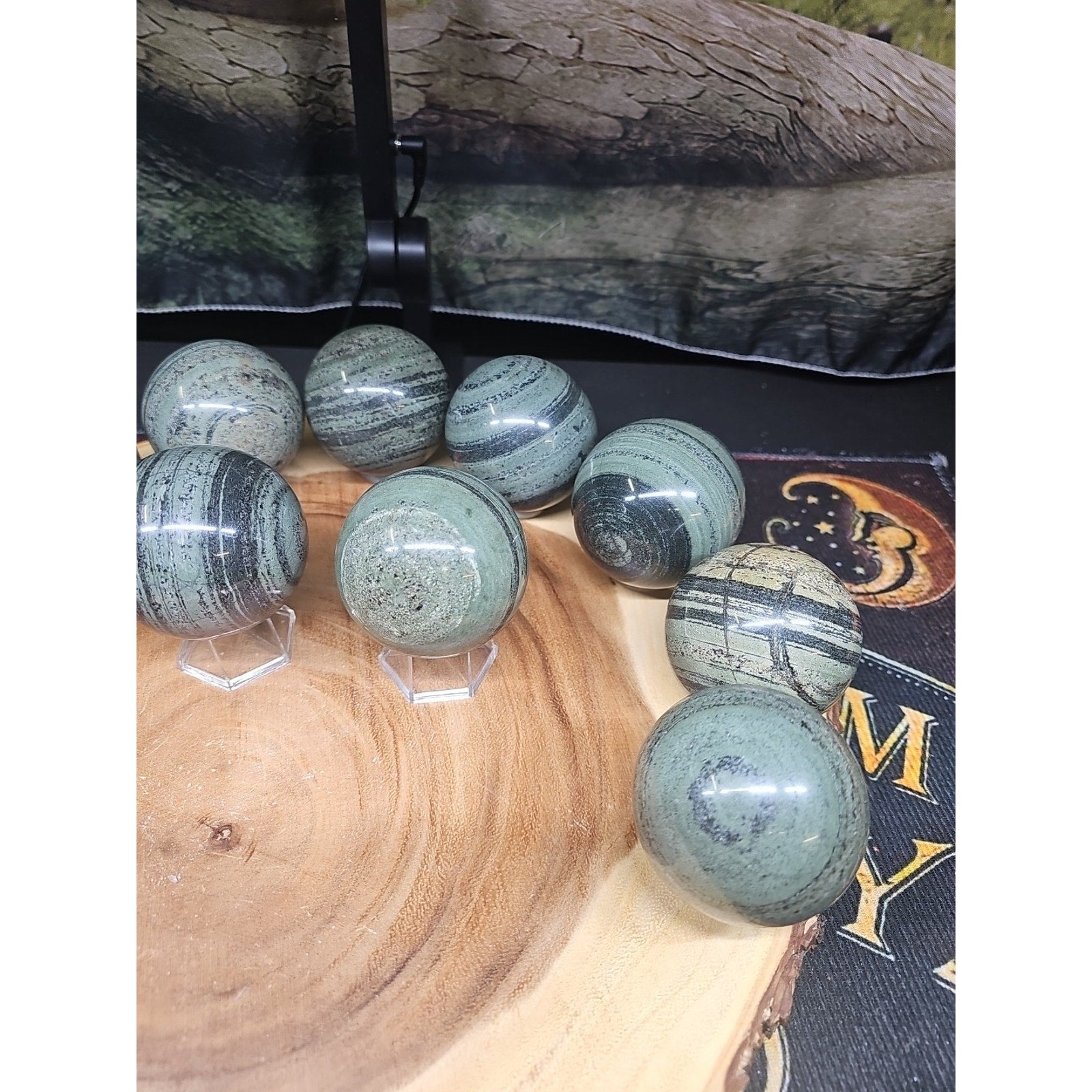 1Pc Natural Medicine King Stone Jasper Crystal Sphere 60mm