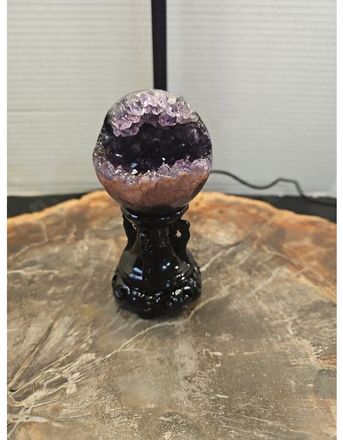 Load image into Gallery viewer, 259G Natural Amethyst geode quartz cluster crystal specimen Healing W/Stand
