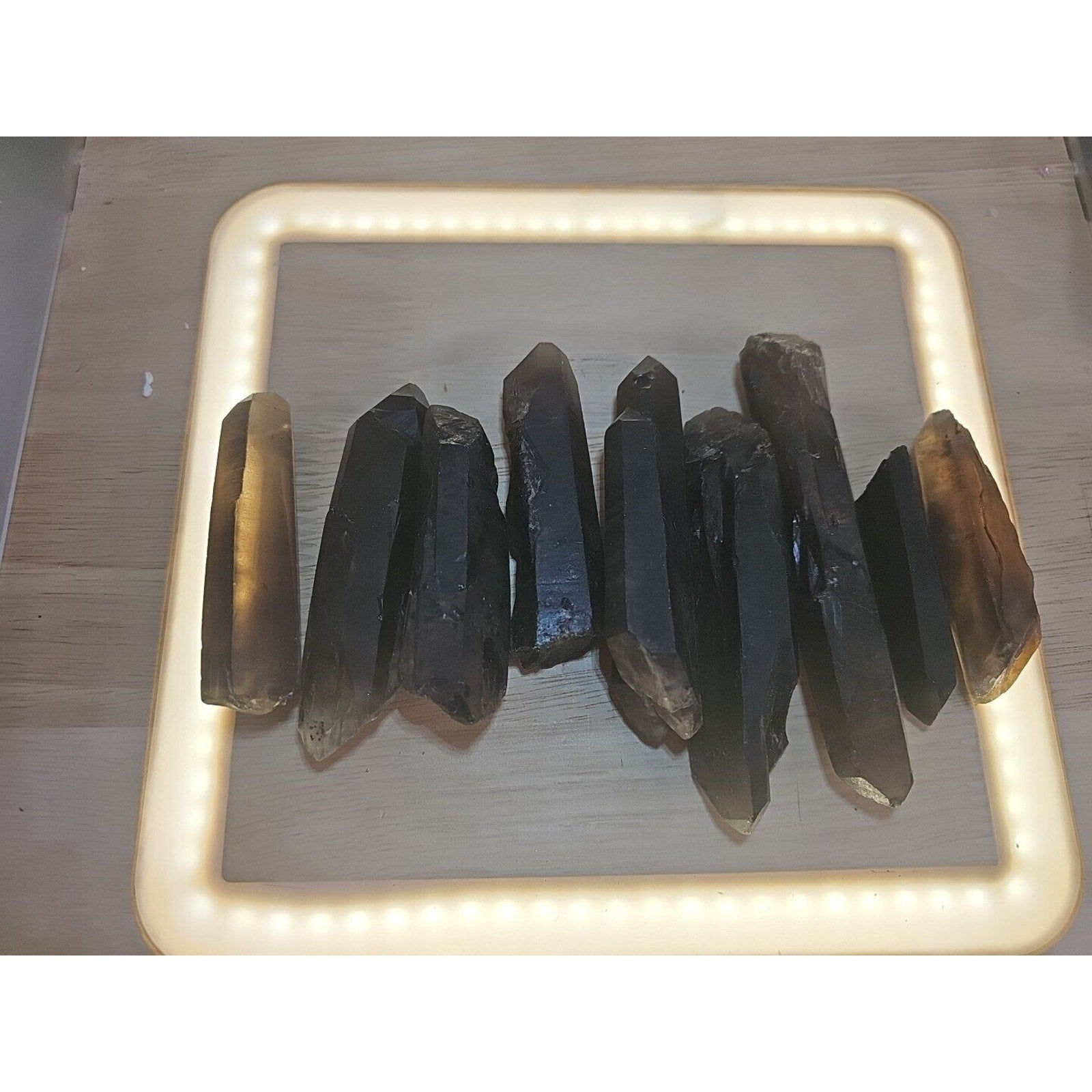 6Pcs Natural Dark Smokey Quartz Crystal Points Rough Stone Wholesale Lot